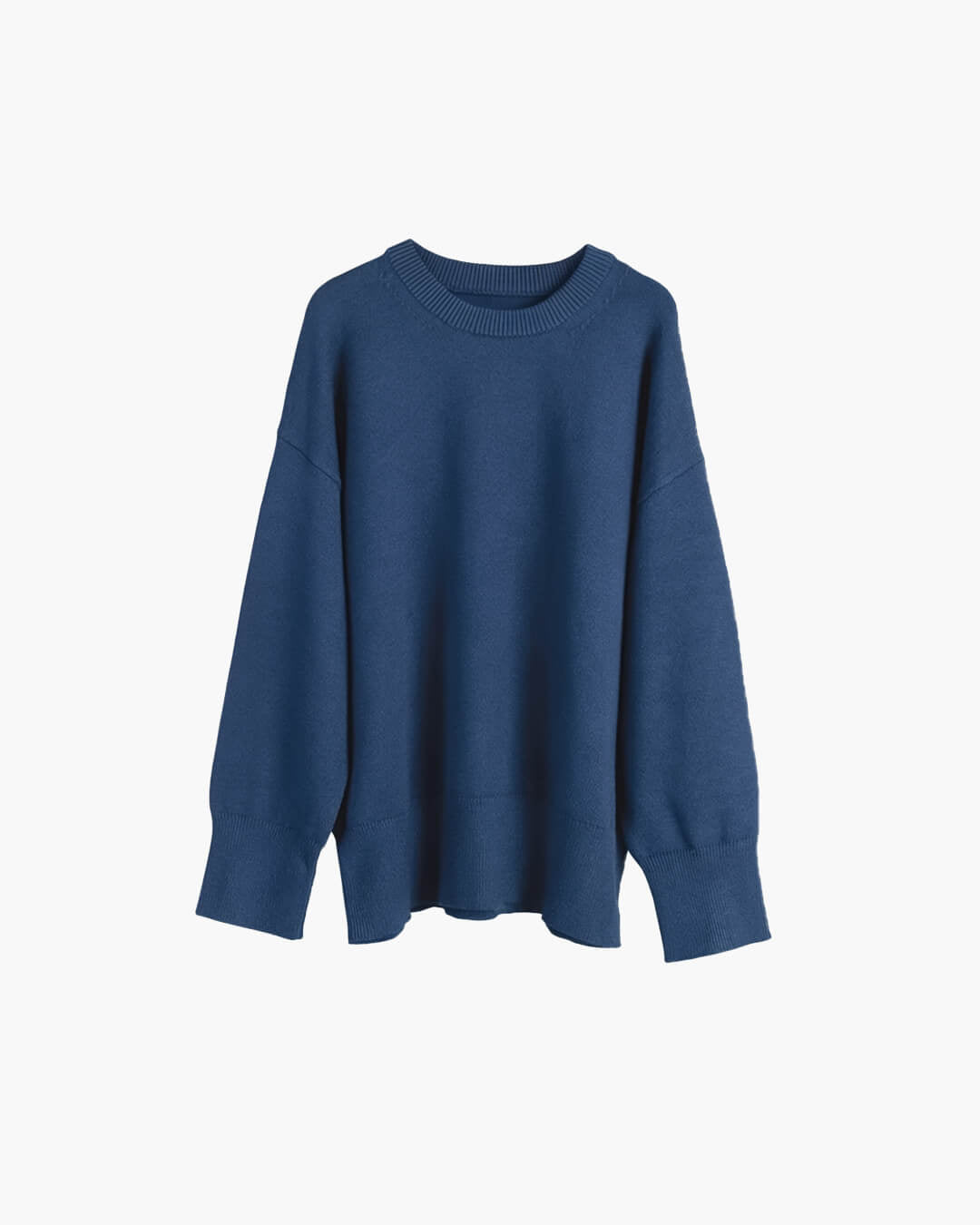 Georgette Gerippter Strickpullover