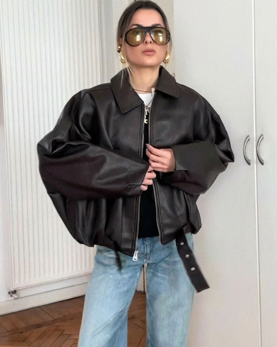 Jacke aus veganem Leder Georgia