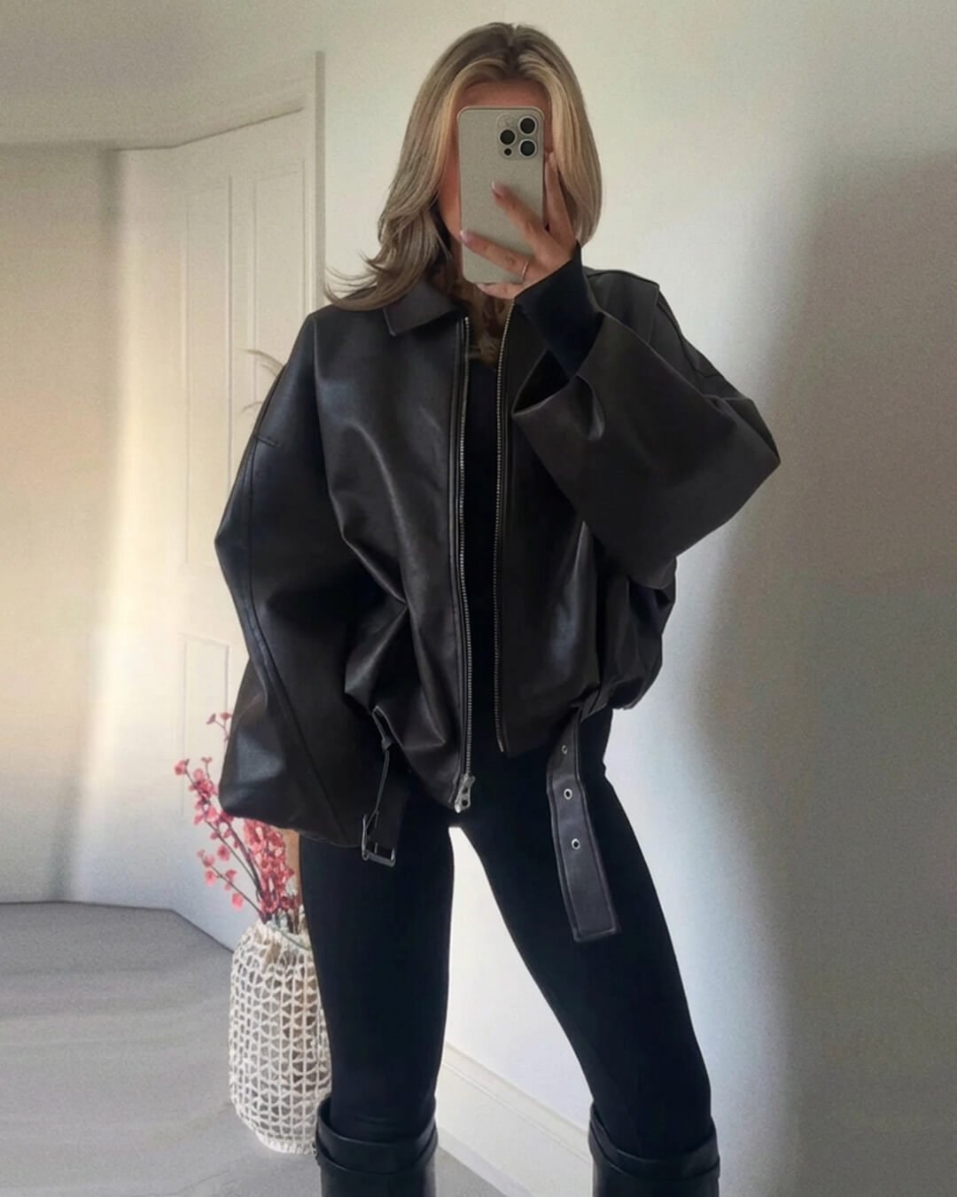 Jacke aus veganem Leder Georgia