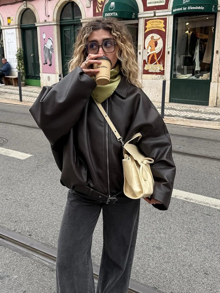 Jacke aus veganem Leder Georgia