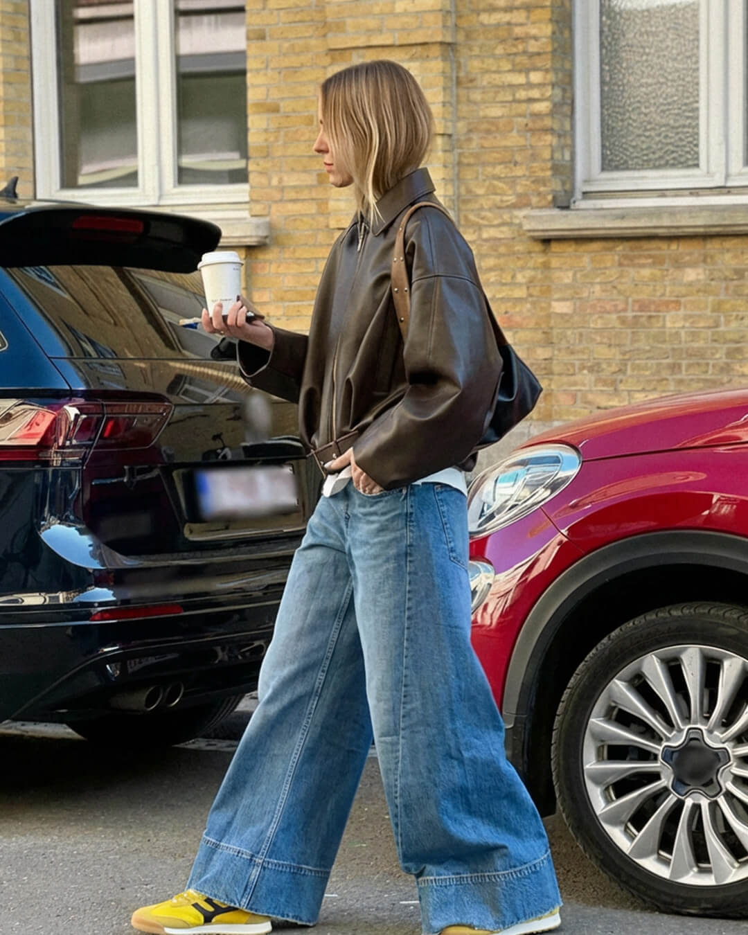 Jacke aus veganem Leder Georgia