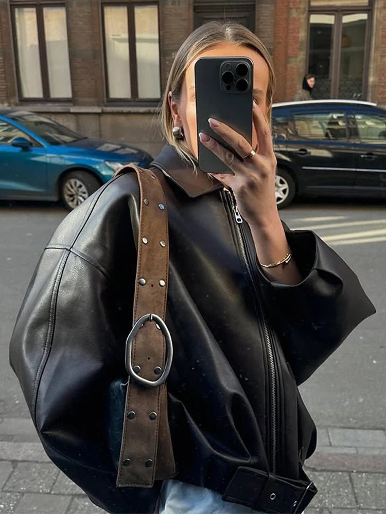 Jacke aus veganem Leder Georgia