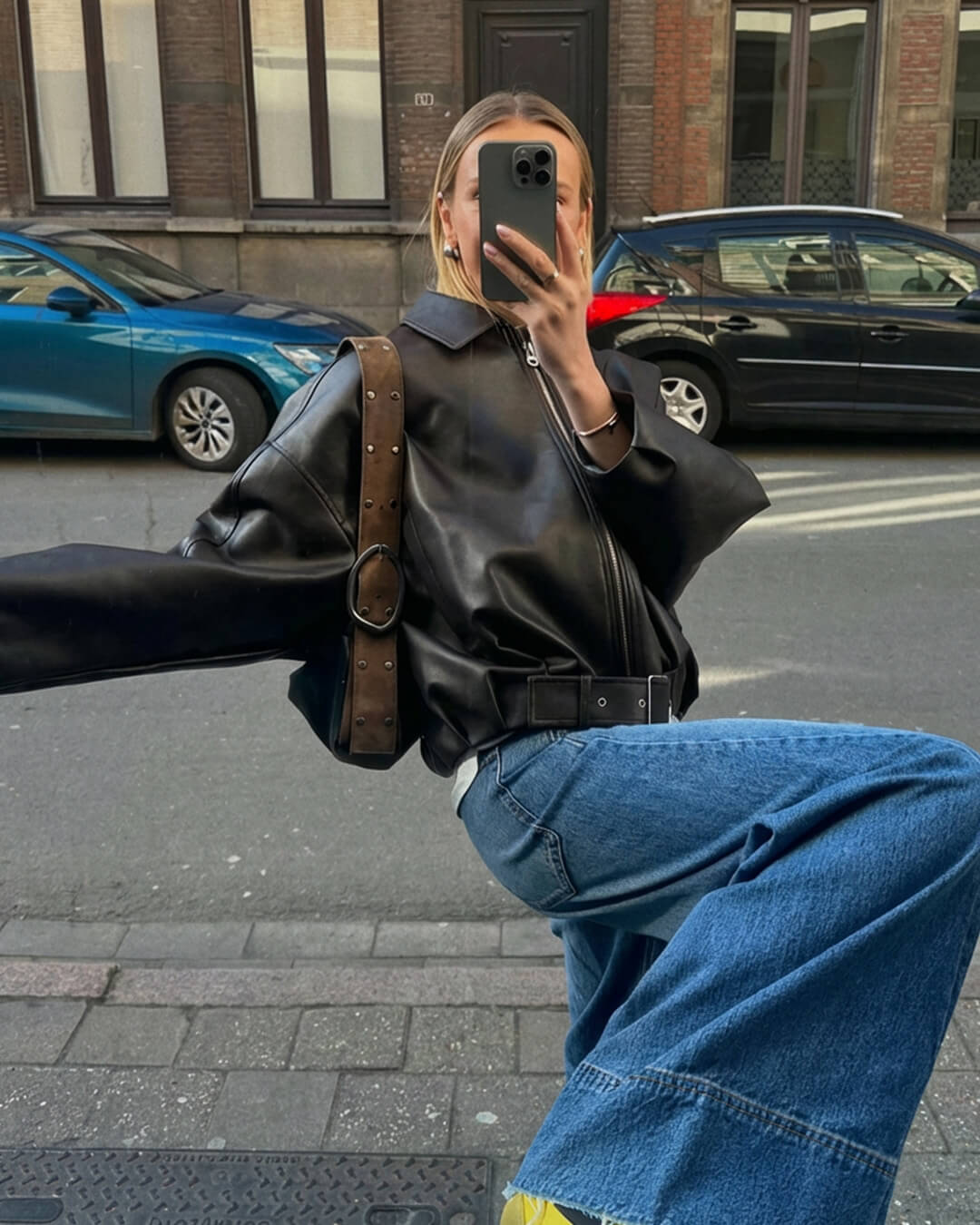Jacke aus veganem Leder Georgia