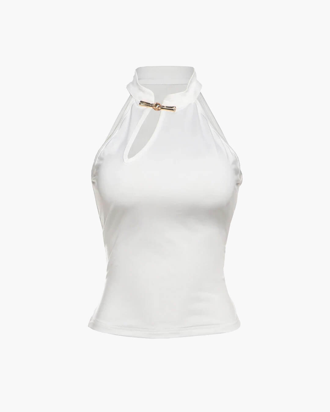 Gerda Crop-Top mit Neckholder und Cut-outs