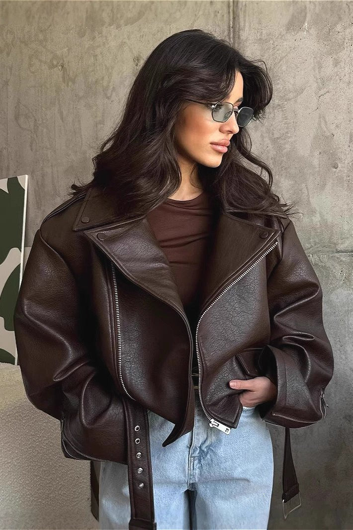 Gertrude Jacke aus veganem Leder