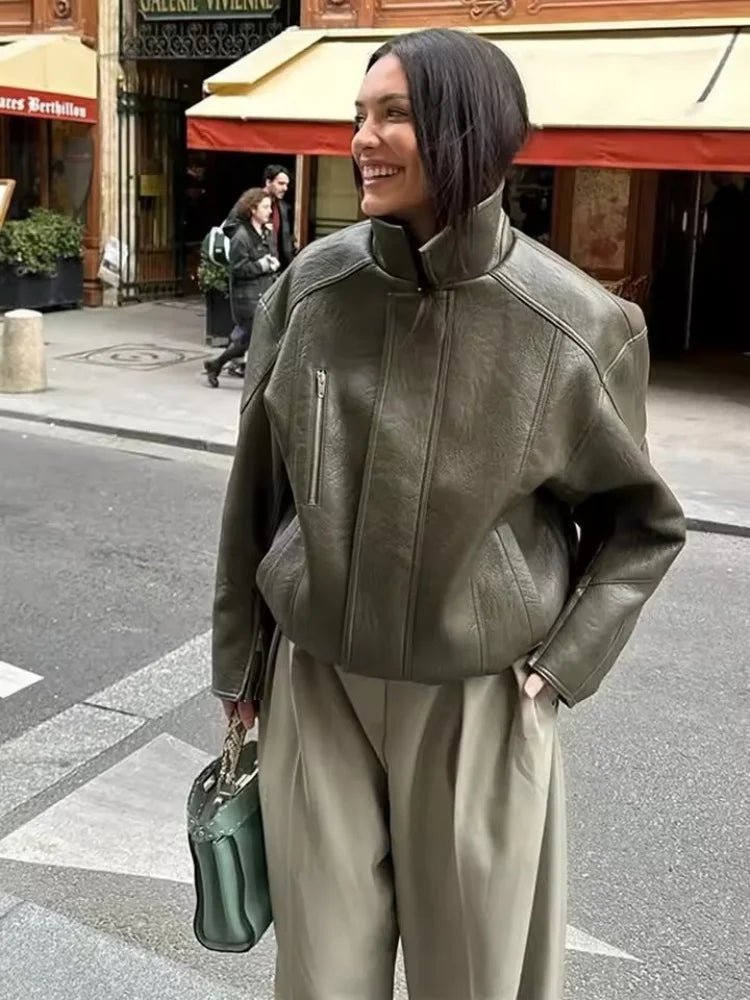 Gina Bomberjacke aus Kunstleder