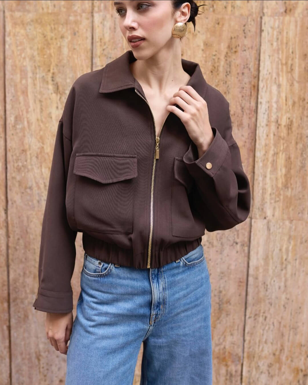 Ginny Bomberjacke mit Pattentaschen