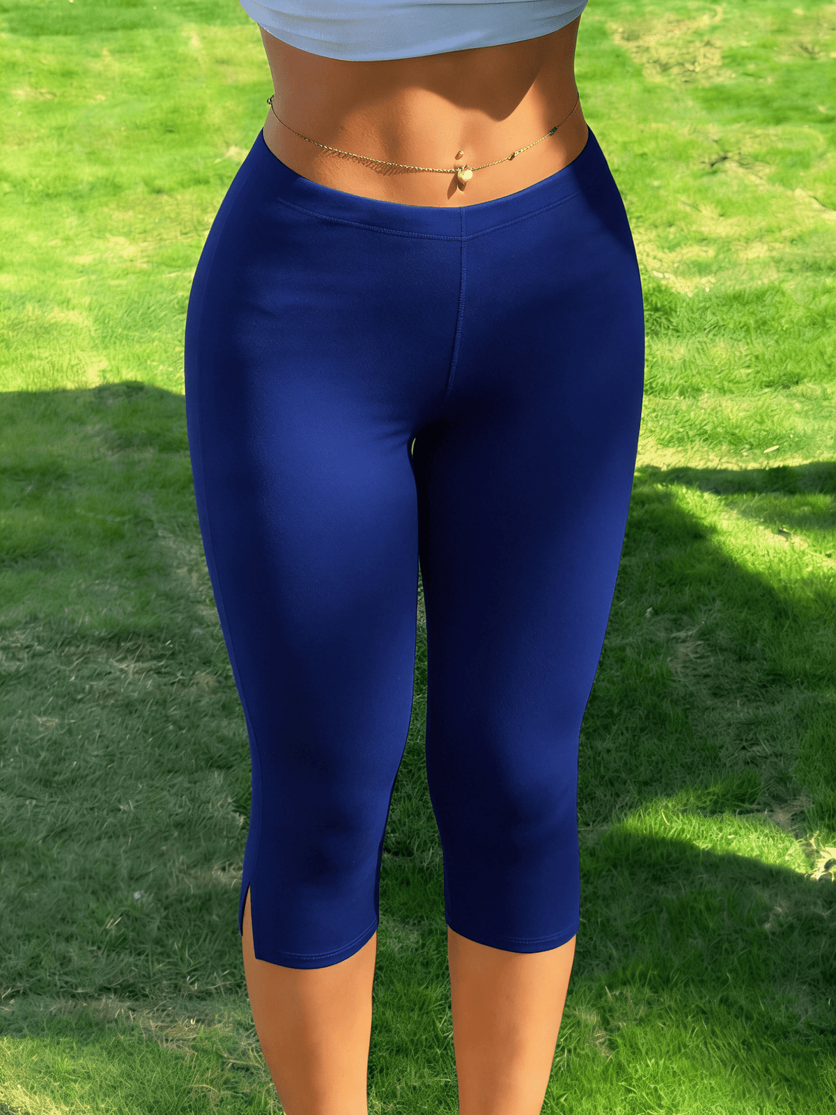 Halia Capri-Leggings mit Schlitz am Saum