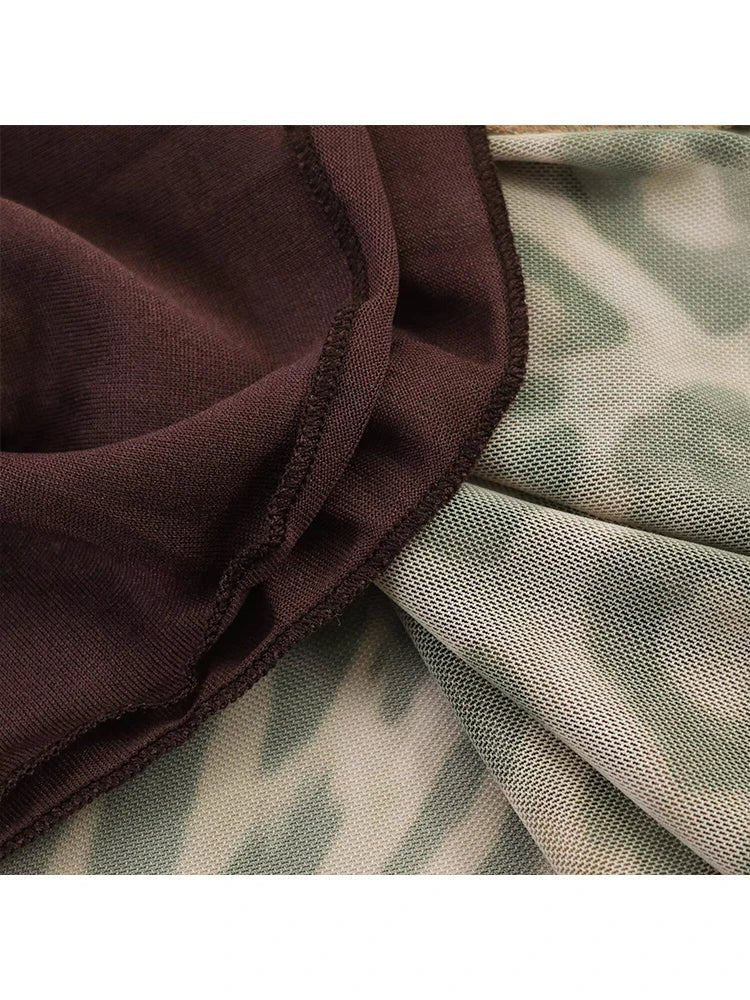 Maxikleid „Hannah“ mit Leopardenmuster und Trägern