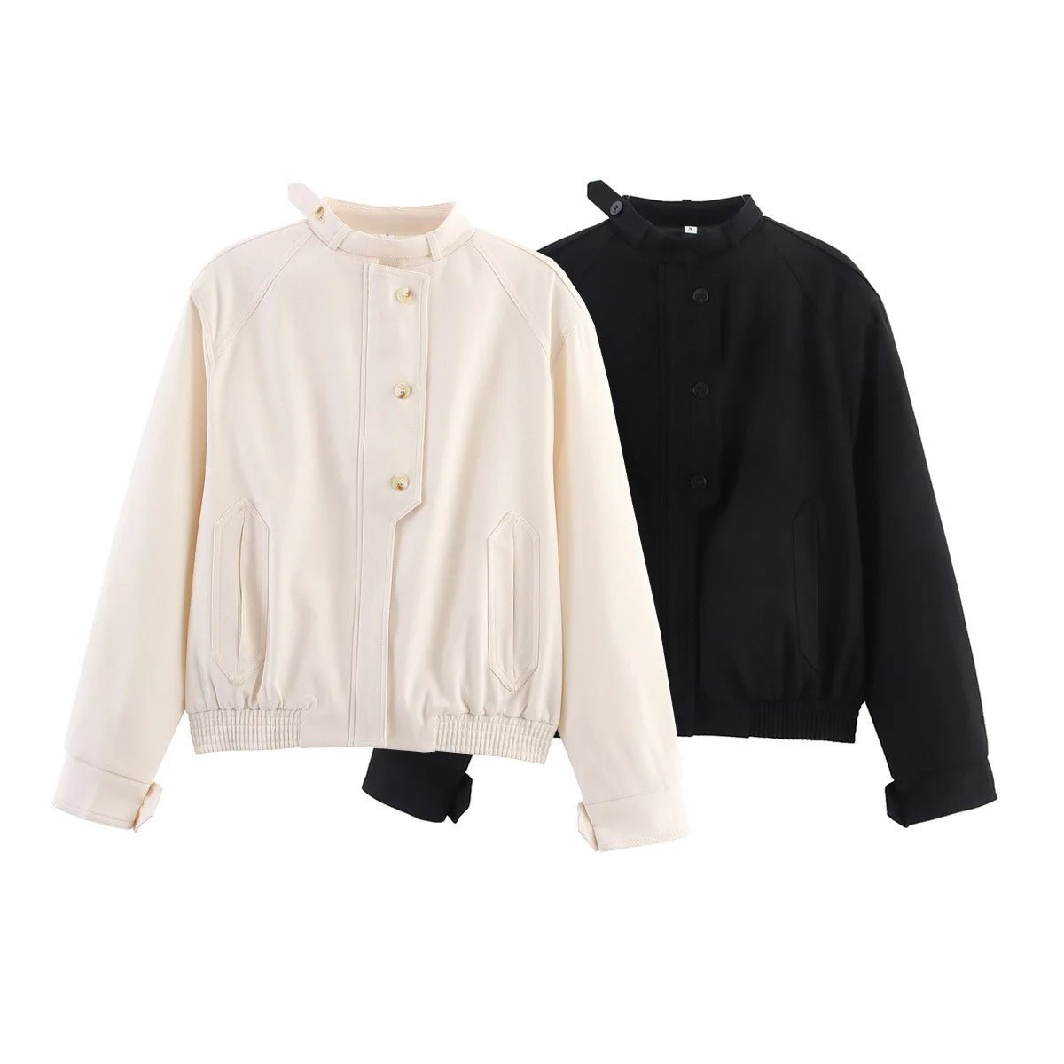 Hannah Jacke mit Stehkragen und Knopfdetails