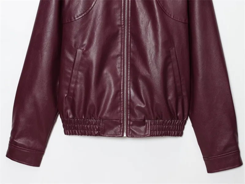 Harper Bomberjacke aus Kunstleder
