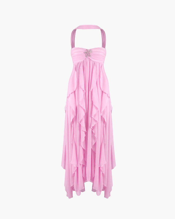 Harper trägerloses Maxikleid mit Rüschen