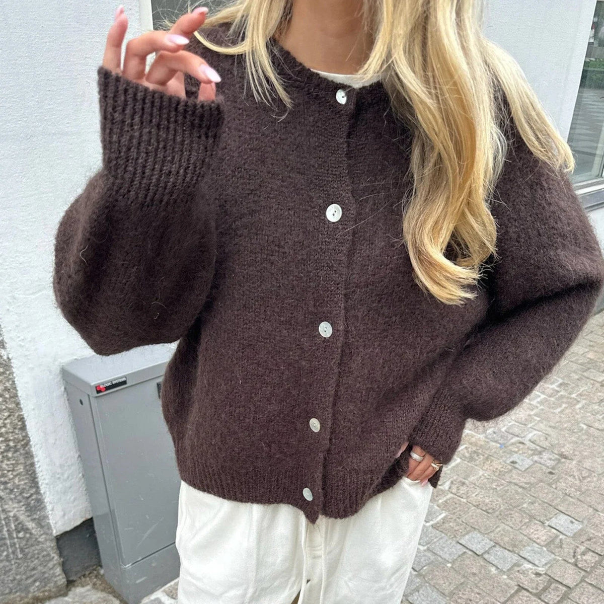 Hazel weiche Strickjacke