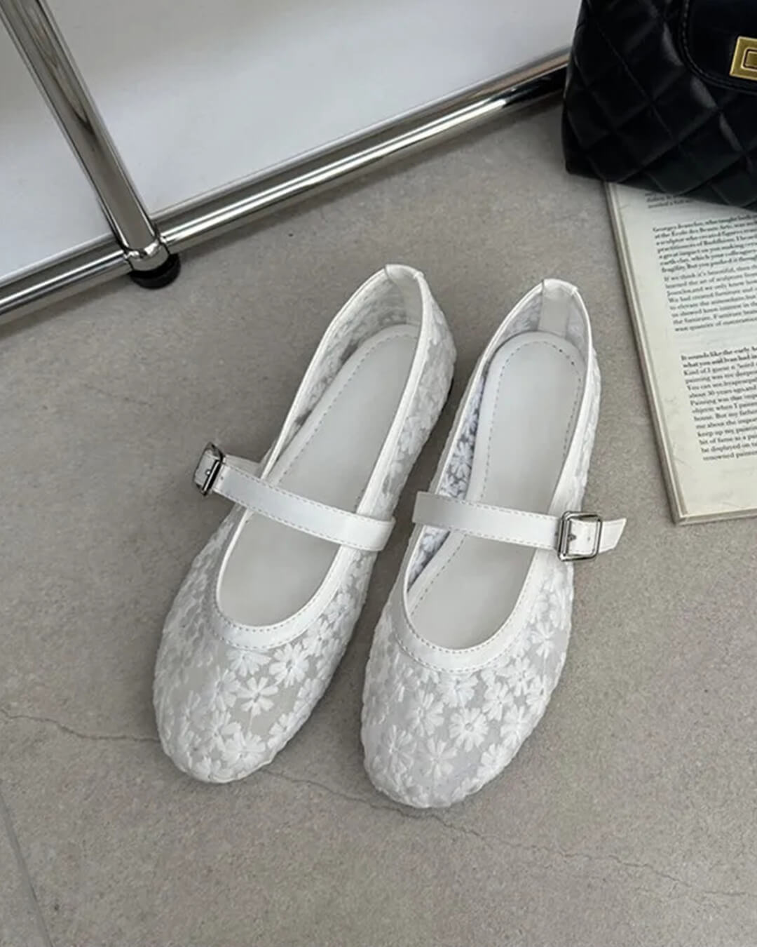 Helen Mesh-Mary-Jane-Ballerinas