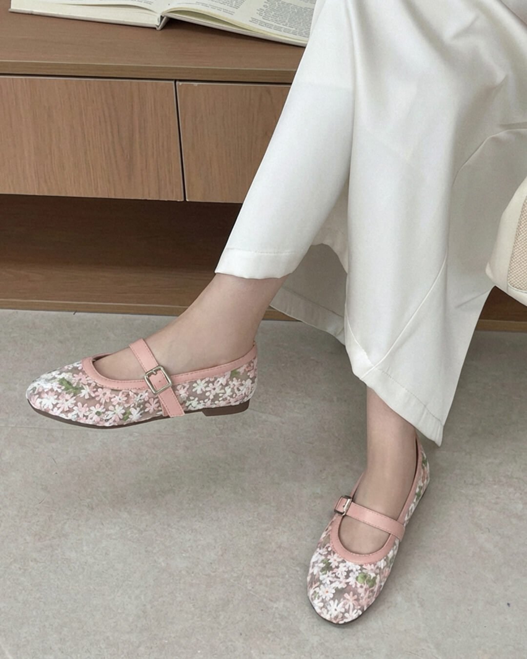 Helen Mesh-Mary-Jane-Ballerinas