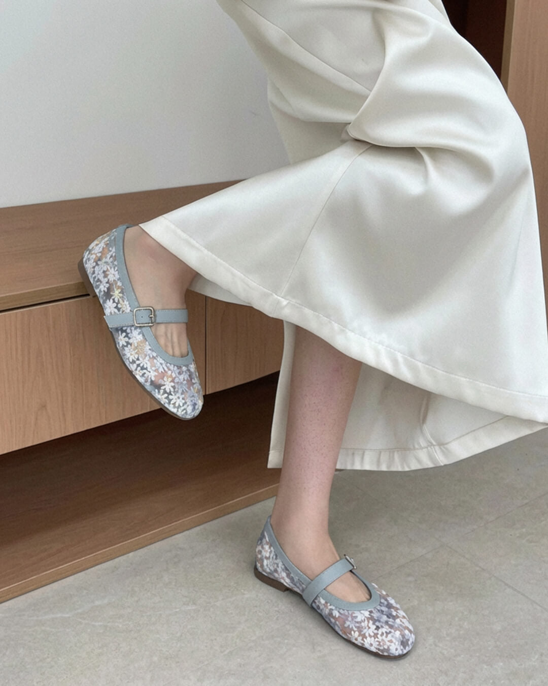 Helen Mesh-Mary-Jane-Ballerinas