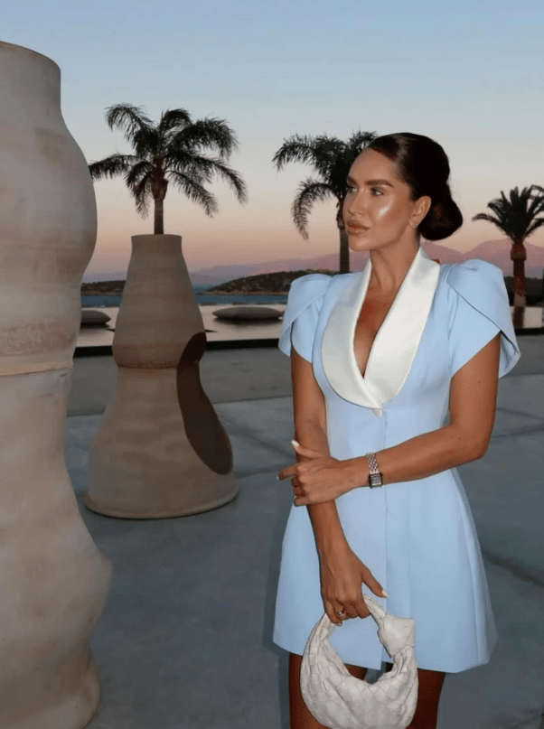 Hypatia Minikleid mit Schalkragen