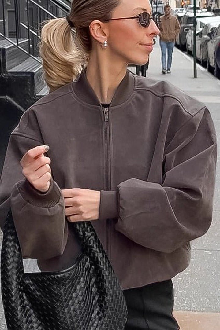 Ilse Bomberjacke aus Wildleder