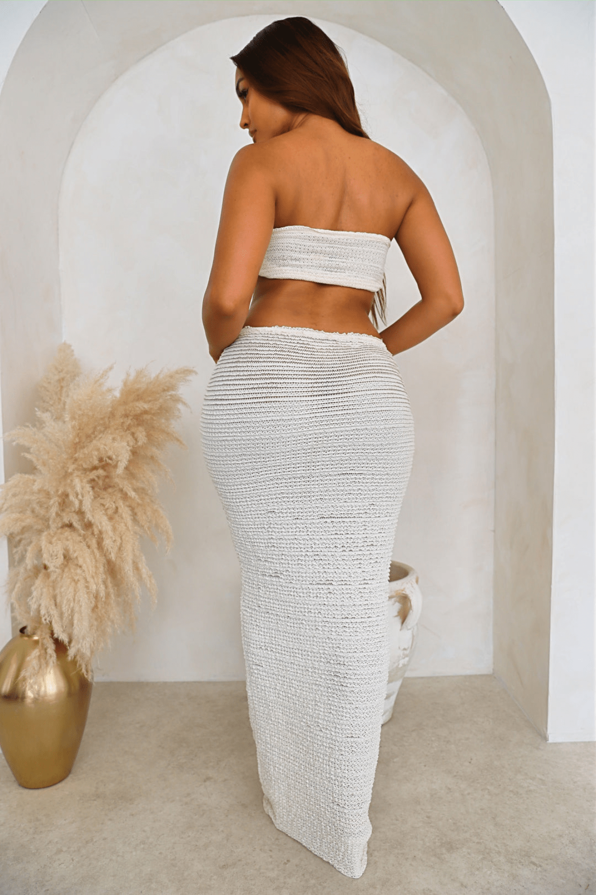 Isabella Zweiteiliges Sommer-Set mit Wickeltop und Rock