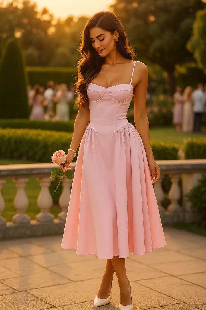 Isabelle Midi-Kleid für Hochzeitsgäste