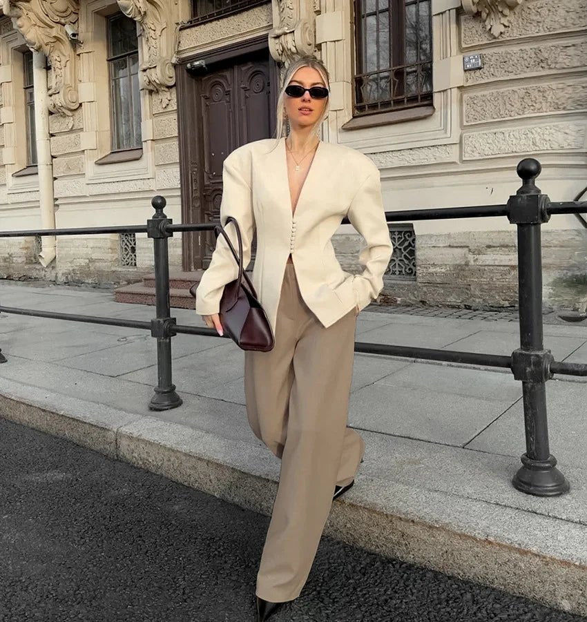 Isadora Taillierter Blazer mit Schulterpolstern