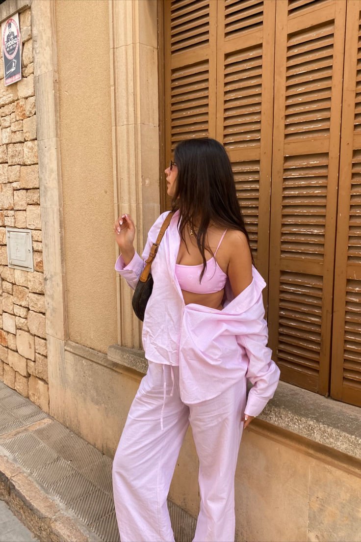 Ivanna Set aus weiter Bluse und Hose mit weitem Bein