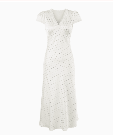 Bedrucktes Satin-Midikleid Jamila