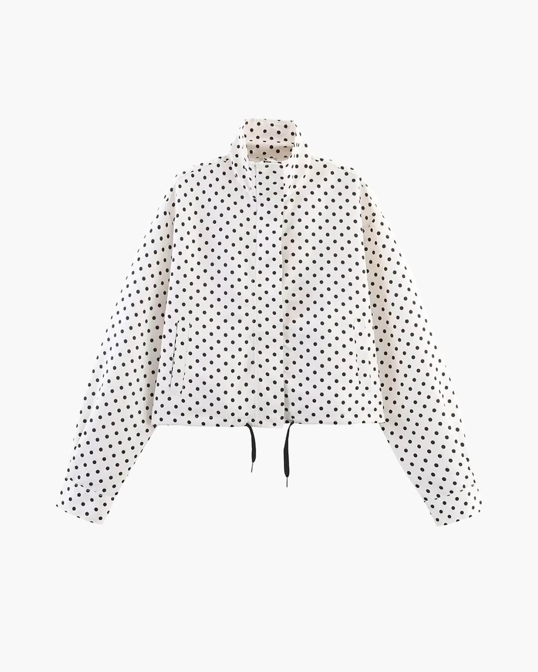 Jacke „Janelle“ mit Stehkragen und Kordelzug