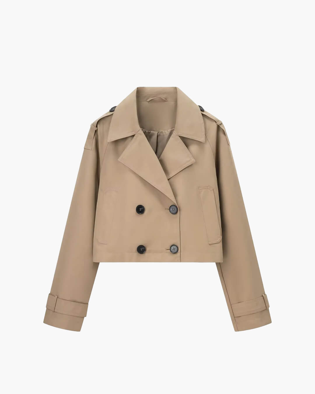 Janice Cropped-Trenchcoat