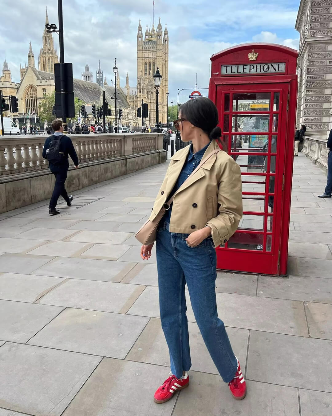 Janice Cropped-Trenchcoat