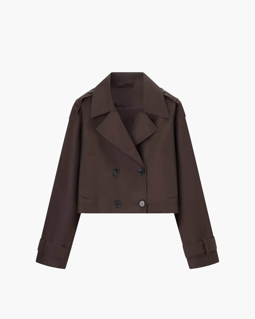 Janice Cropped-Trenchcoat