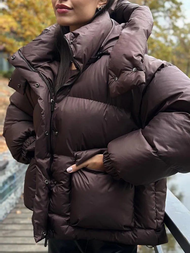Janine Steppjacke mit Kapuze