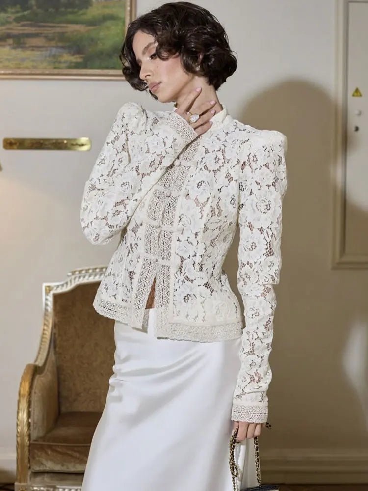 Jeanna Long Sleeve Lace Top