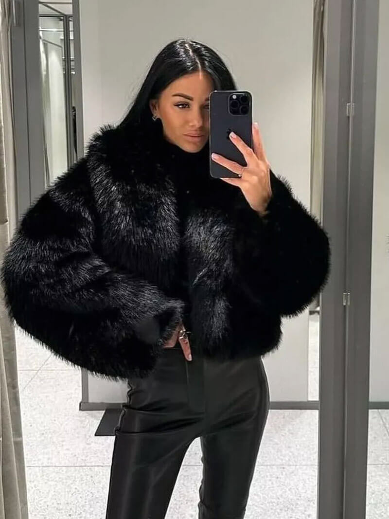 Jenna Kunstpelzmantel