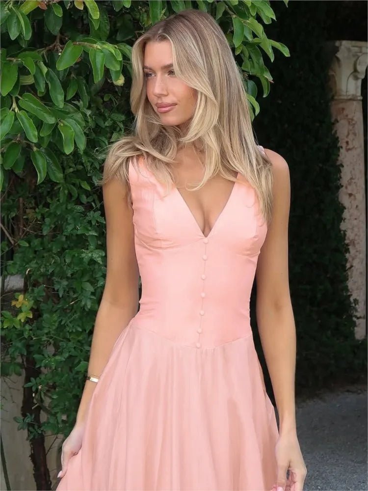 Jessica Abendkleid mit V-Ausschnitt