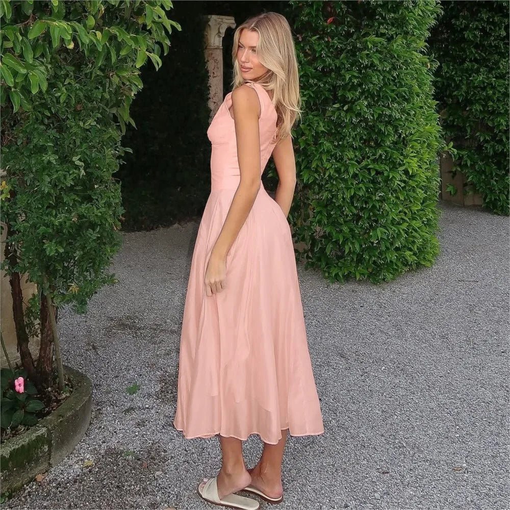 Jessica Abendkleid mit V-Ausschnitt