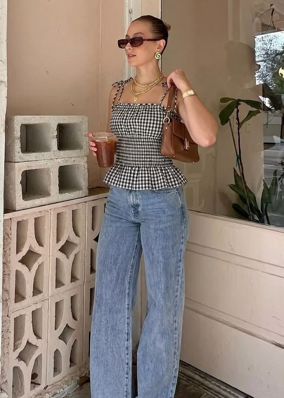 Vintage-Karo-Tanktop „Jessica“