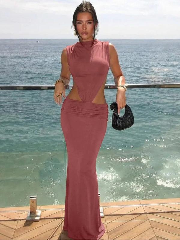 Jianna Cut Out Backless Maxi Dress