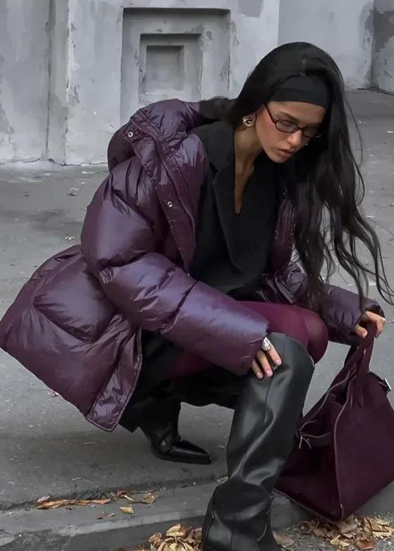 Jillian Glänzende Steppjacke