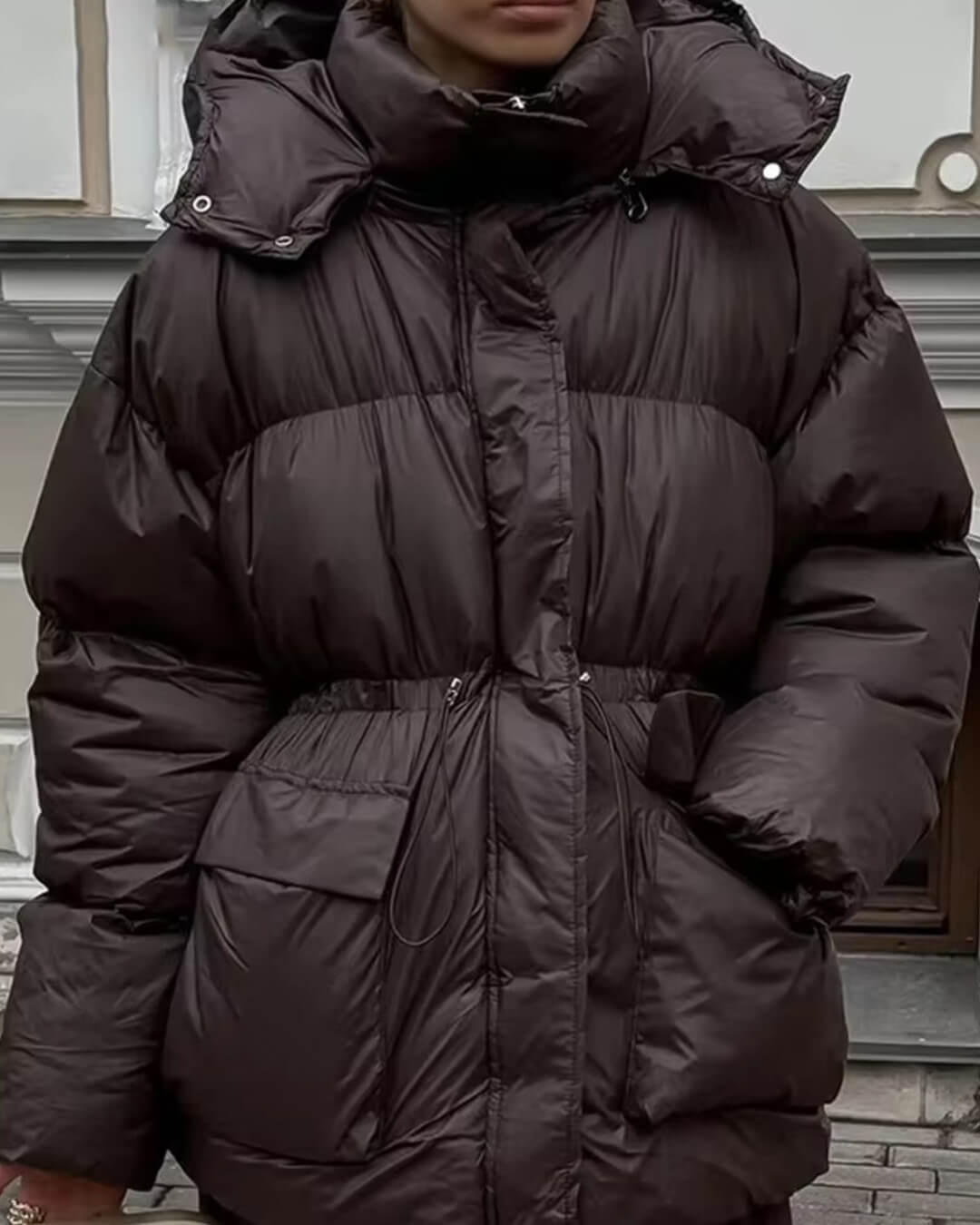 Jillian Glänzende Steppjacke
