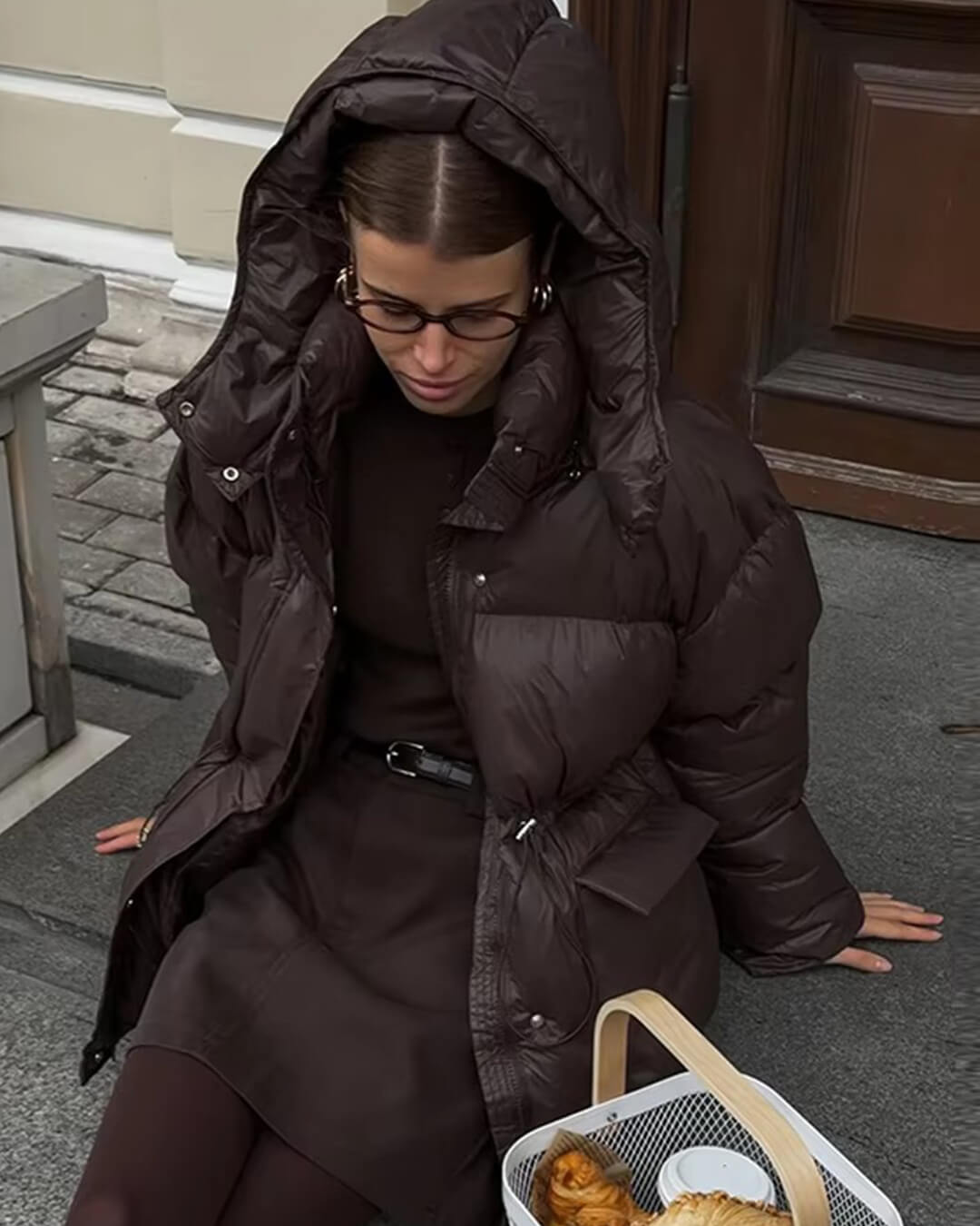 Jillian Glänzende Steppjacke