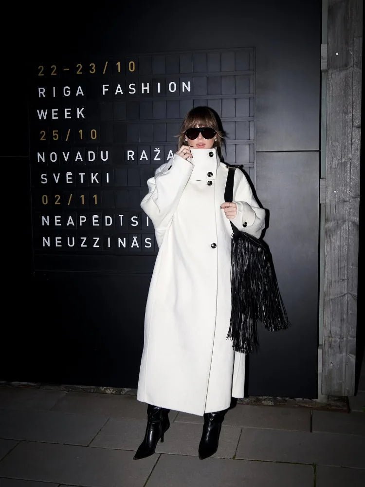 Julia Stand Collar Long Coat