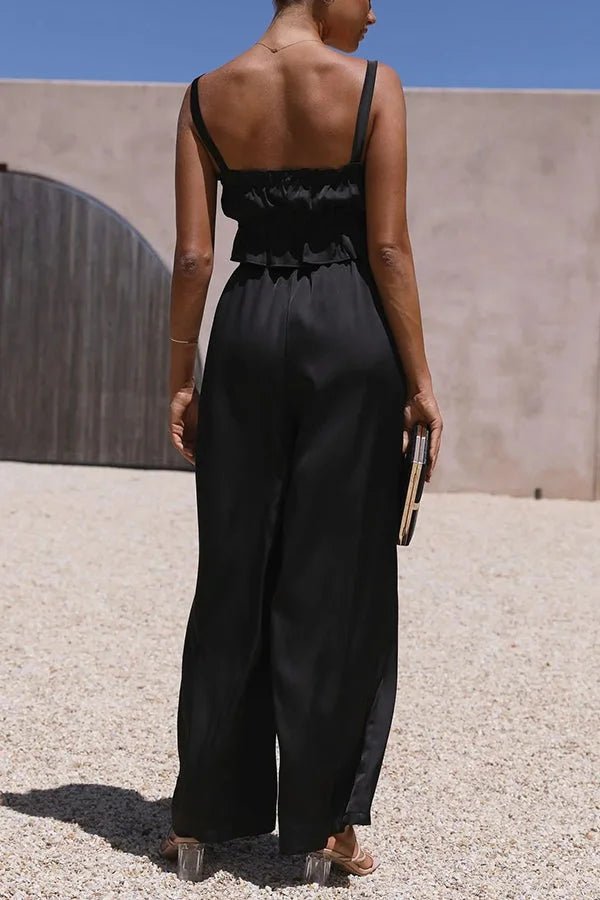 Julianne Set aus Rüschentop und Hose mit elastischem Bund