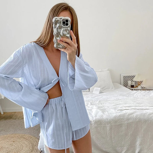 Julienne Cardigan-Shorts-Set