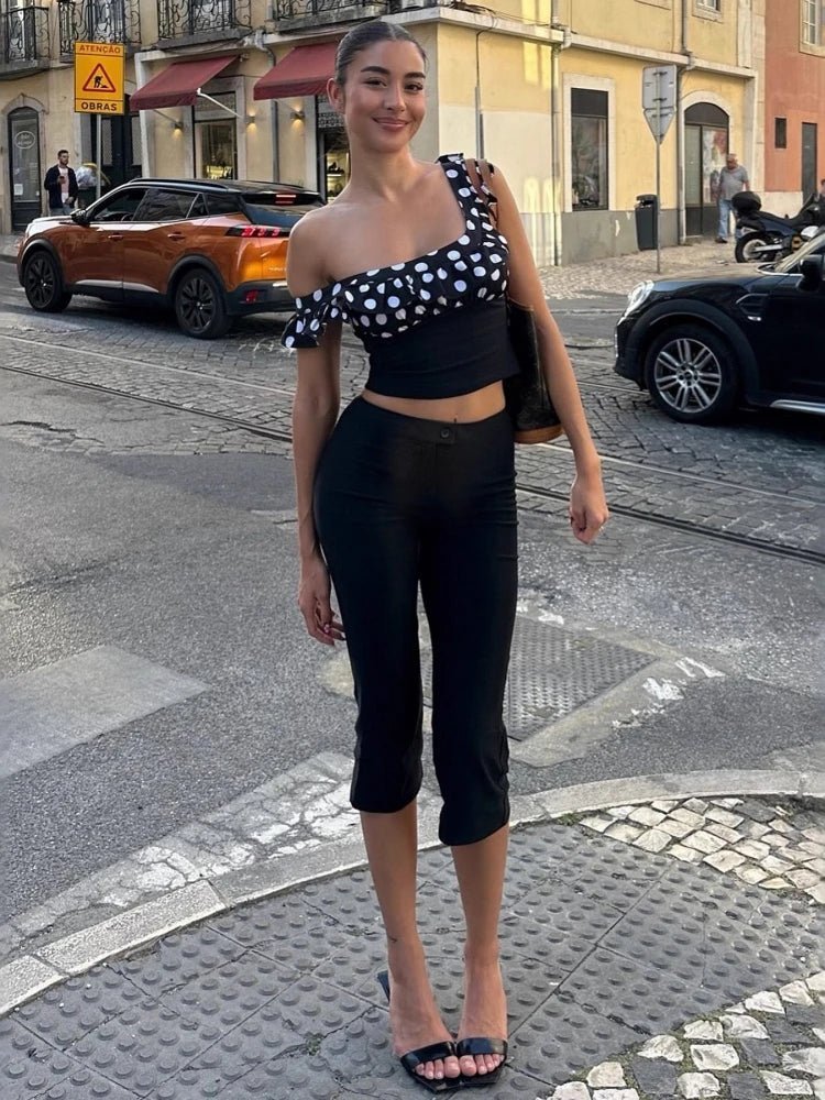 Juliette Schwarze Caprihose