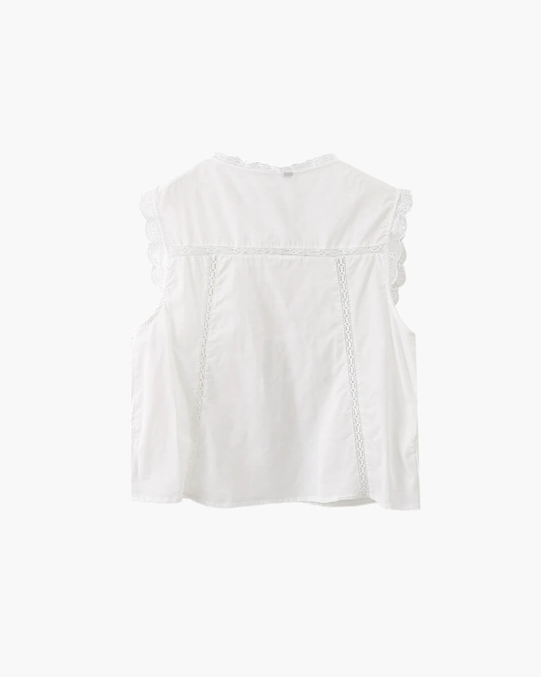 Bestickte Bluse mit Spitzenbesatz Juvie