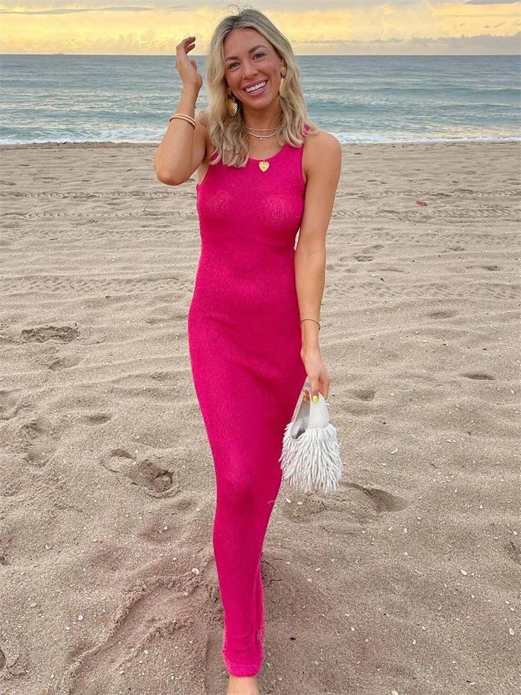 Kaila Ärmelloses Pailletten-Maxikleid