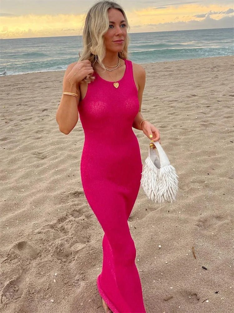 Kaila Ärmelloses Pailletten-Maxikleid