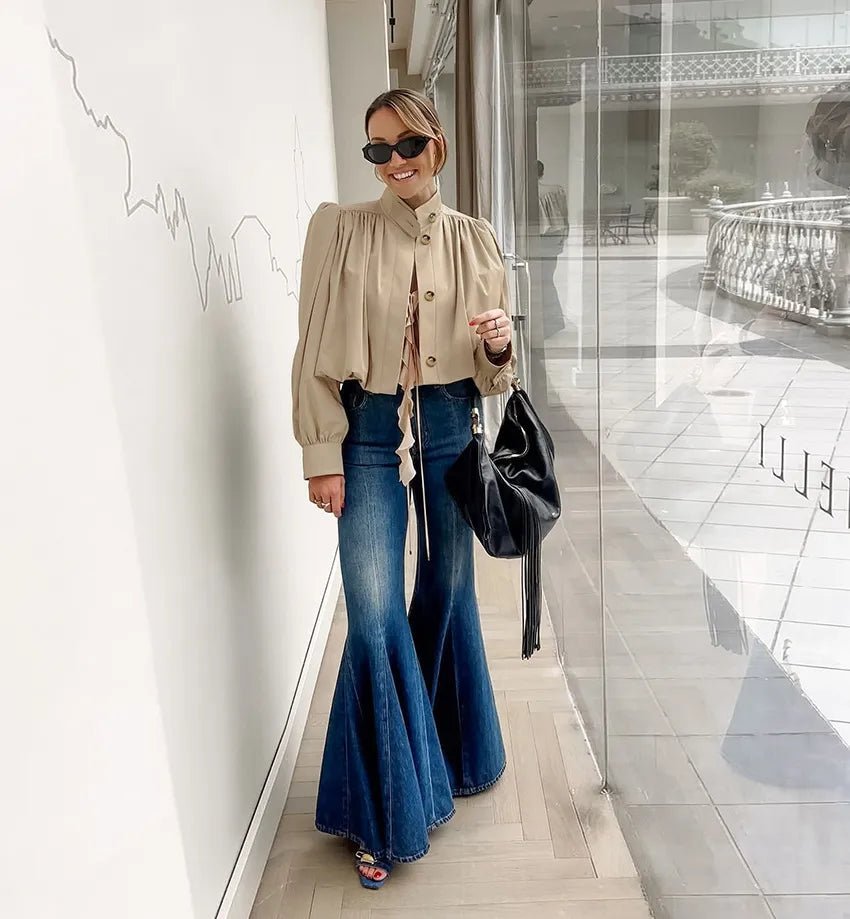 Karina Kurze plissierte Jacke