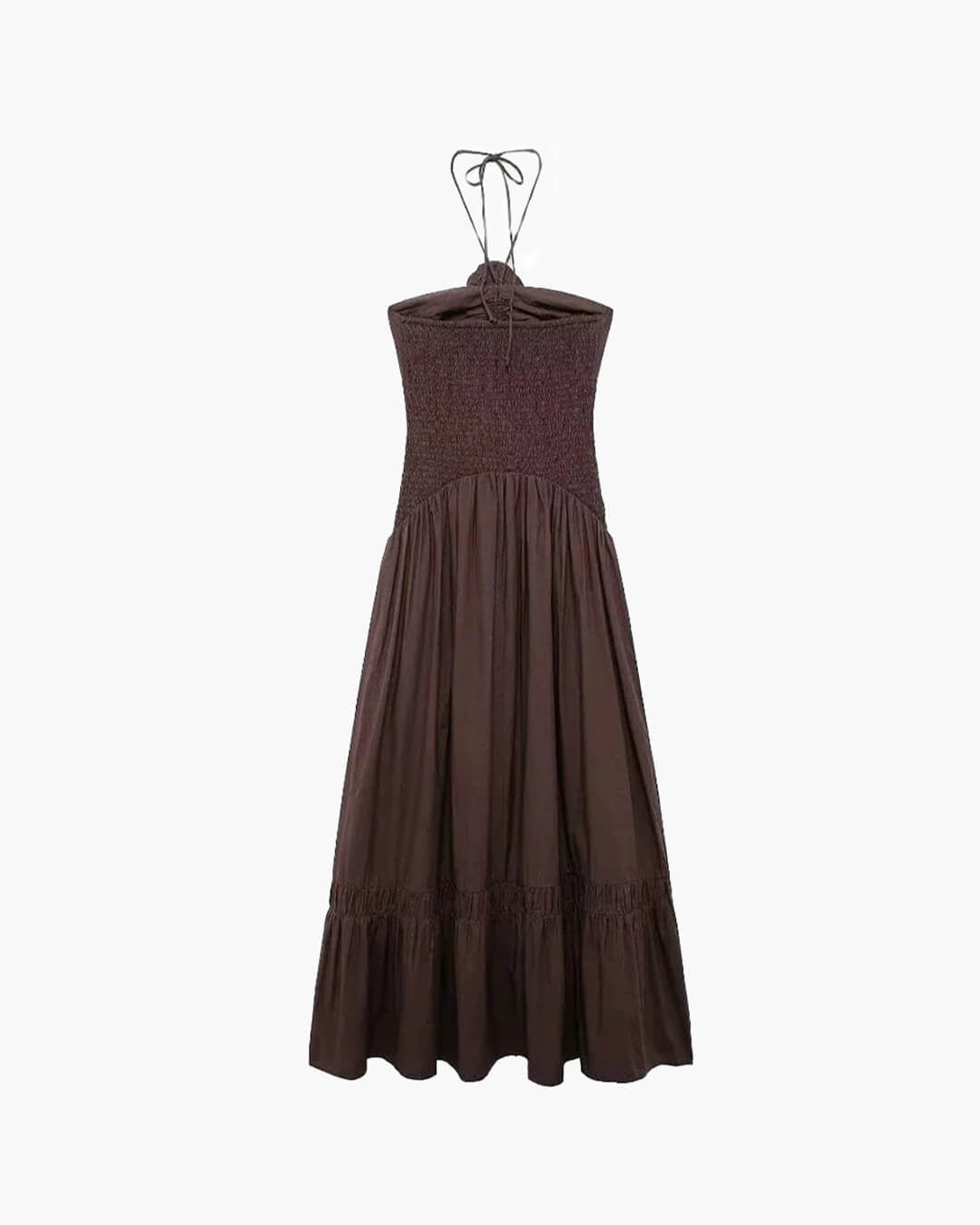 Midi-Kleid Kate mit Neckholder und Blumenapplikation